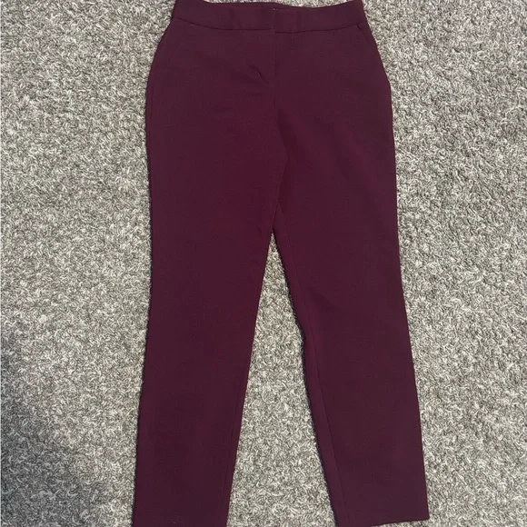 Express Deep Burgundy Trousers - Picture 2 of 9